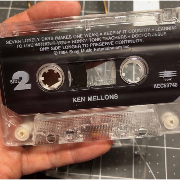 3/$32 VTG 1994 Ken Mellons Self Titled Debut Album Country Music Cassette Tape - Picture 3 of 7